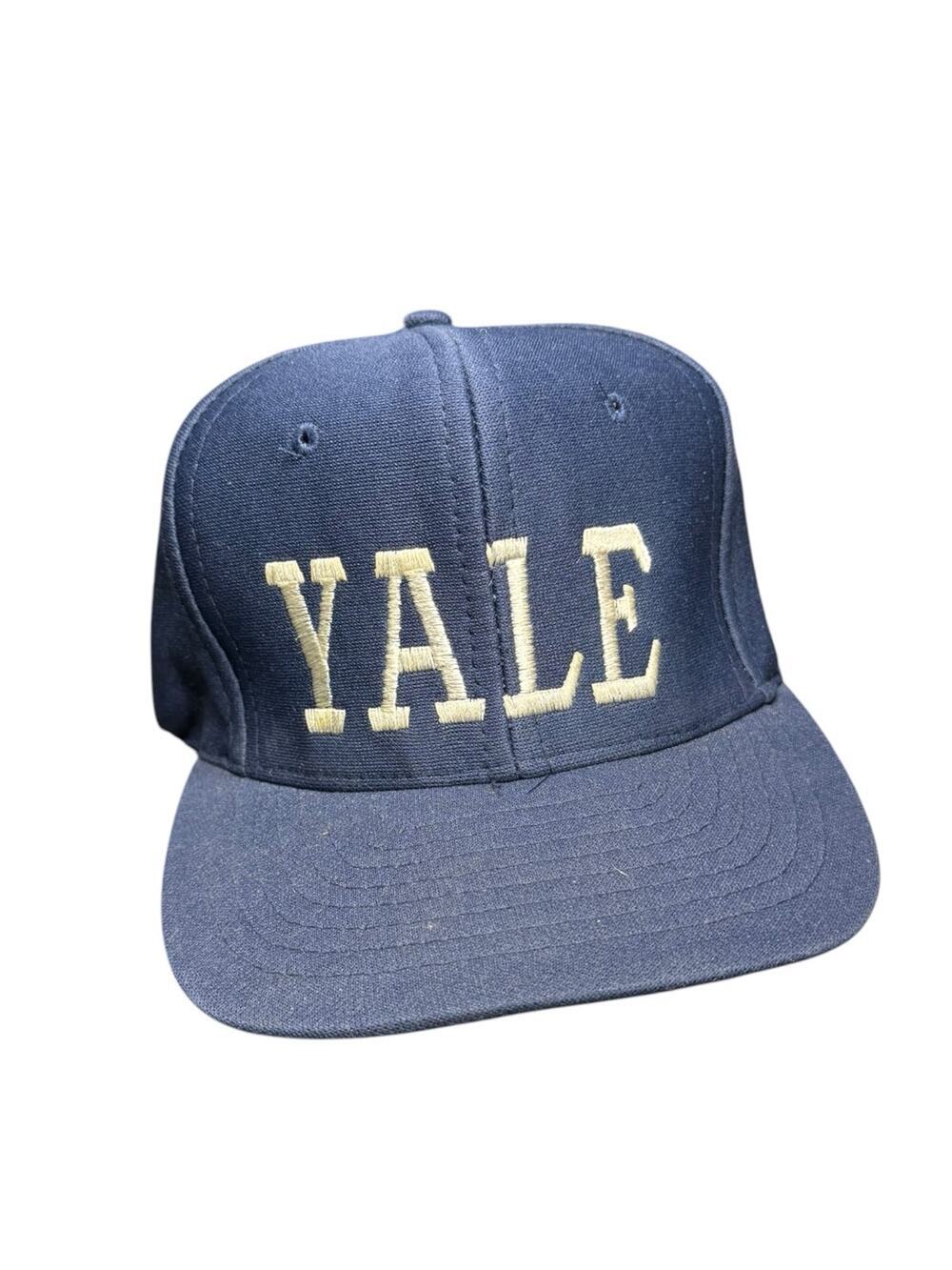 Vintage Blue Embroidered Yale Collegiate Trucker Hat